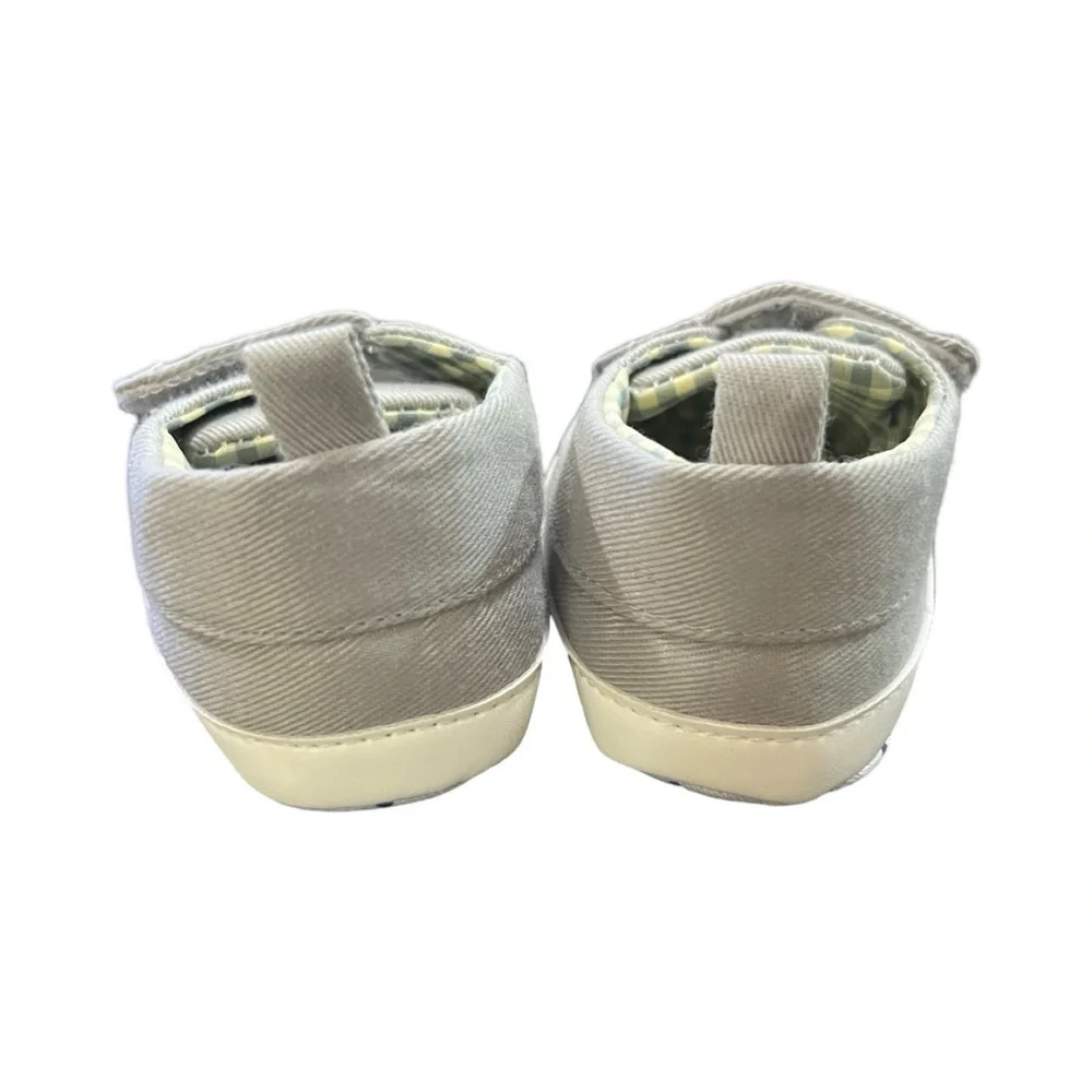 Tommy Bahama Gray Baby Shoes with Anchor Design